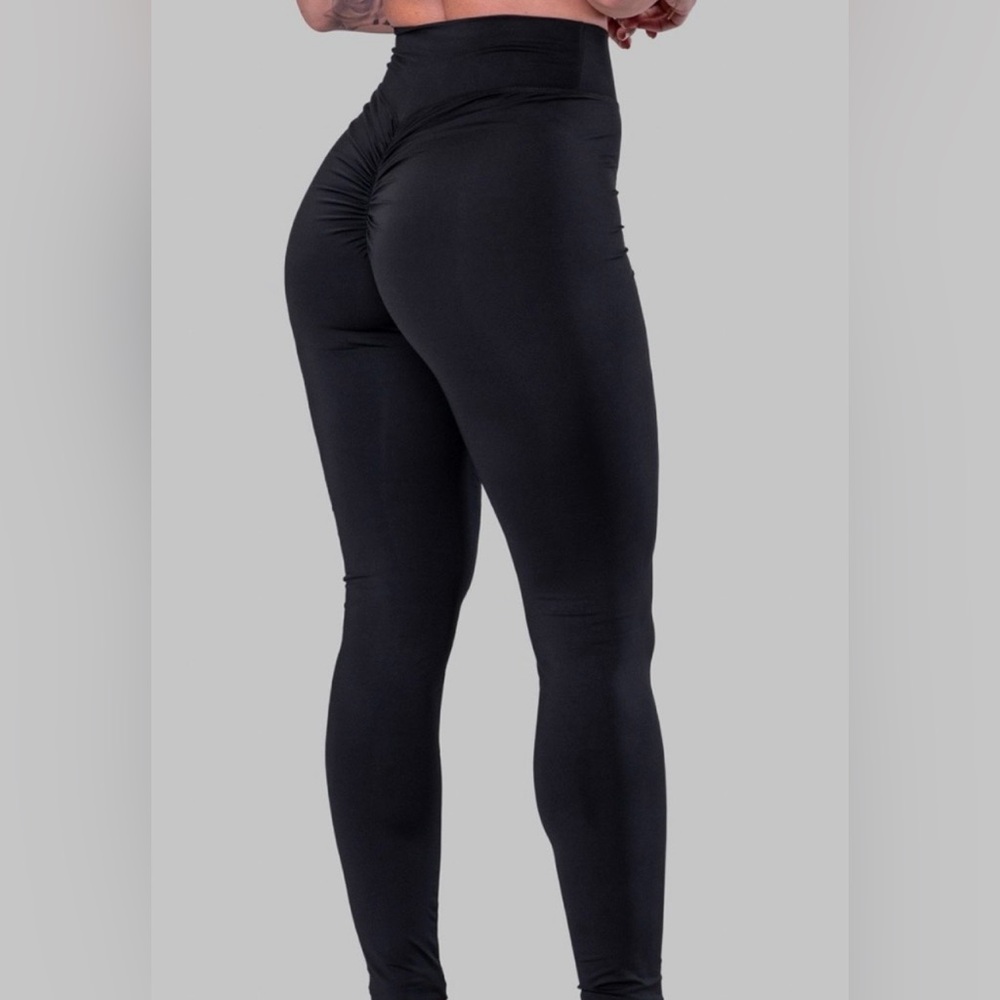 High-Waisted Black Leggings